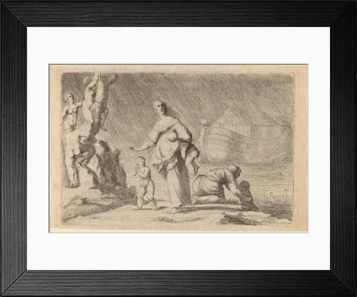 Framed Print : Noahs Ark and the Flood, 1634. Creator: Willem Basse Framed Print : Noahs Ark and the Flood, 1634. Creator: Willem Basse