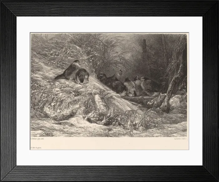 Framed Print : A l abri du givre. Creator: Karl Bodmer Framed Print : A l abri du givre. Creator: Karl Bodmer