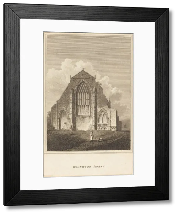 Framed Print : Holyrood Abbey, 19th century. Creator: Unknown Framed Print : Holyrood Abbey, 19th century. Creator: Unknown