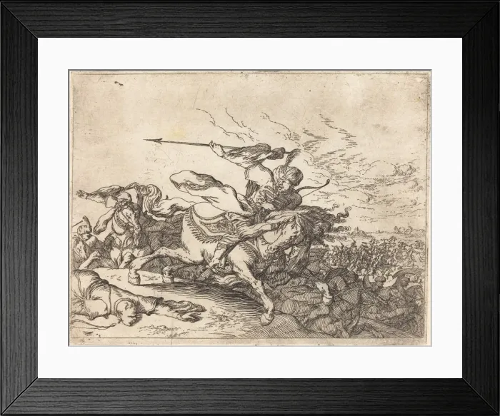Framed Print : Capricci di varie battaglie, 1635. Creator: Johann Wilhelm Baur Framed Print : Capricci di varie battaglie, 1635. Creator: Johann Wilhelm Baur