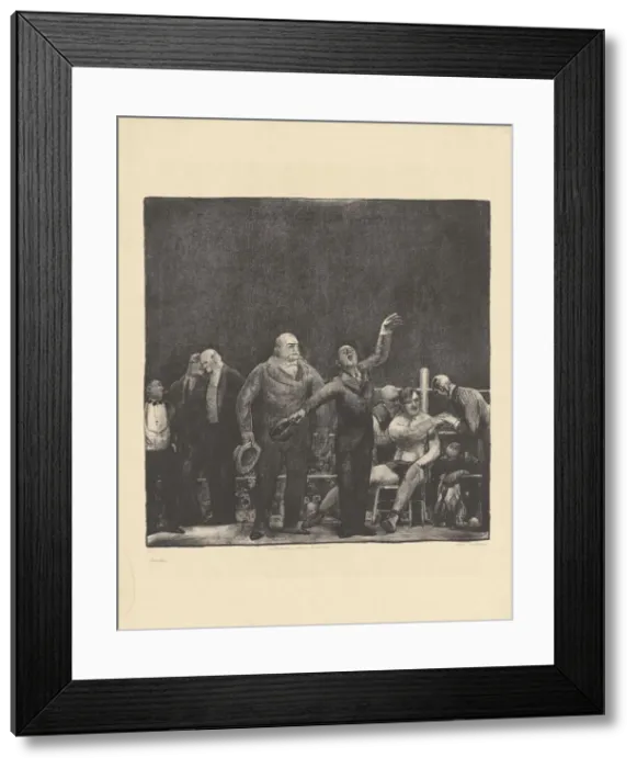 Framed Print : Introducing John L. Sullivan, 1916. Creator: George Wesley Bellows Framed Print : Introducing John L. Sullivan, 1916. Creator: George Wesley Bellows
