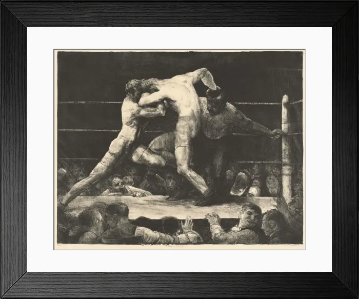 Framed Print : A Stag at Sharkey s, 1917. Creator: George Wesley Bellows Framed Print : A Stag at Sharkey s, 1917. Creator: George Wesley Bellows