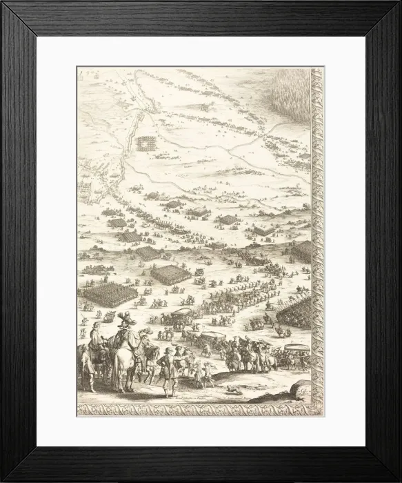 Framed Print : The Siege of Breda [plate 6 of 6], 1627  /  1628. Creator: Jacques Callot