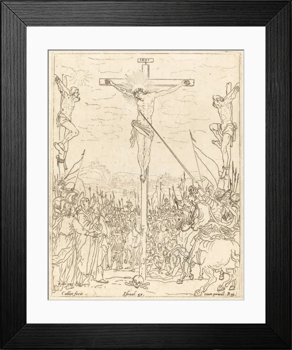 Framed Print : Christ on the Cross. Creator: Jacques Callot Framed Print : Christ on the Cross. Creator: Jacques Callot