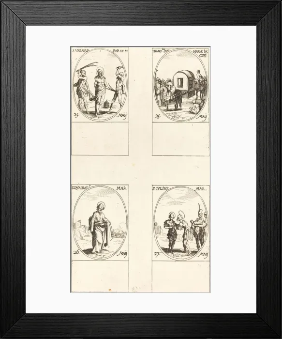 Framed Print : St. Urban; The Translation of St. Mary of James; St. Quadrat; St. Julius Framed Print : St. Urban; The Translation of St. Mary of James; St. Quadrat; St. Julius