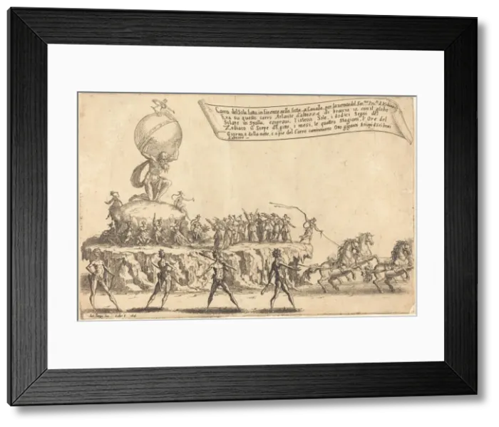 Framed Print : The Float of the Sun, 1616. Creator: Jacques Callot