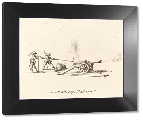 Firing the Cannon, 1634  /  1635. Creator: Jacques Callot