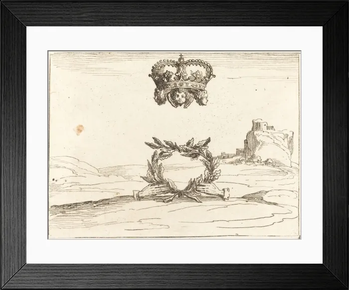 Framed Print : The Two Crowns. Creator: Jacques Callot Framed Print : The Two Crowns. Creator: Jacques Callot