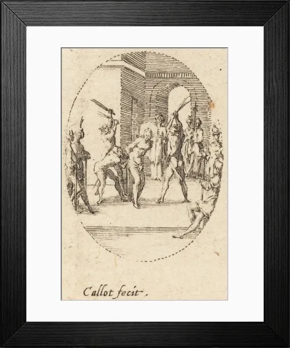 Framed Print : Crowning with Thorns, c. 1631. Creator: Jacques Callot Framed Print : Crowning with Thorns, c. 1631. Creator: Jacques Callot