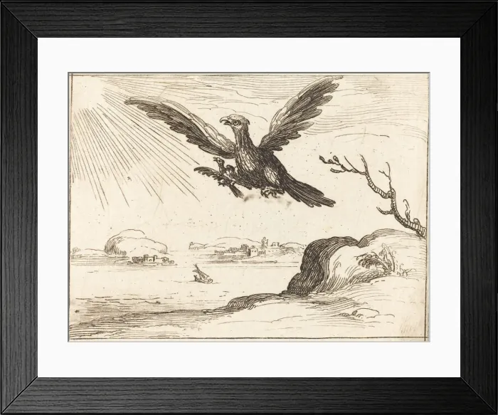 Framed Print : Eagle and Young. Creator: Jacques Callot Framed Print : Eagle and Young. Creator: Jacques Callot