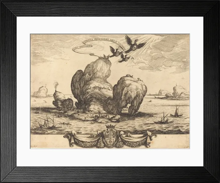 Framed Print : The Great Rock, 1623. Creator: Jacques Callot Framed Print : The Great Rock, 1623. Creator: Jacques Callot