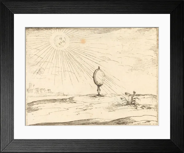 Framed Print : Rays of the Sun. Creator: Jacques Callot Framed Print : Rays of the Sun. Creator: Jacques Callot