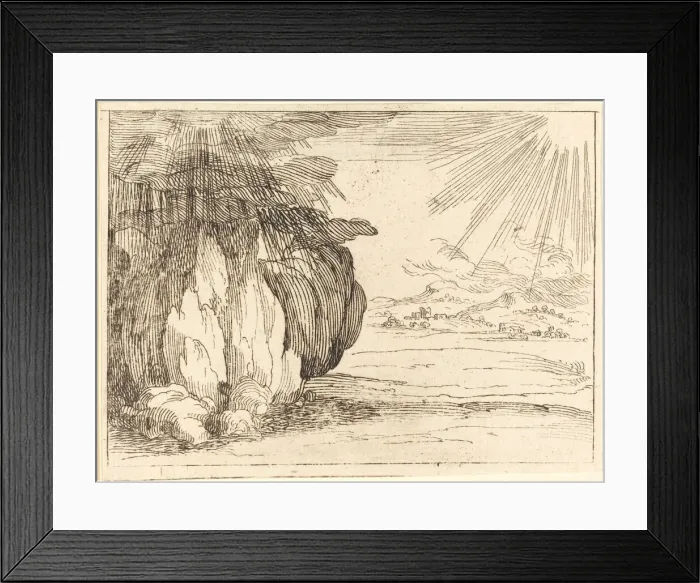 Framed Print : Sun and Rain. Creator: Jacques Callot Framed Print : Sun and Rain. Creator: Jacques Callot