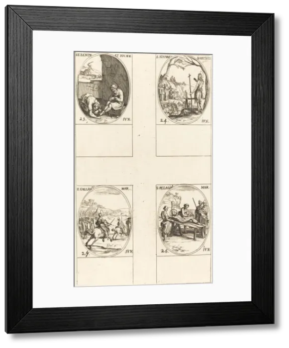 Framed Print : St. Zenon and Companions; St. John the Baptist; St. Gallicanus; St. Pelagius Framed Print : St. Zenon and Companions; St. John the Baptist; St. Gallicanus; St. Pelagius