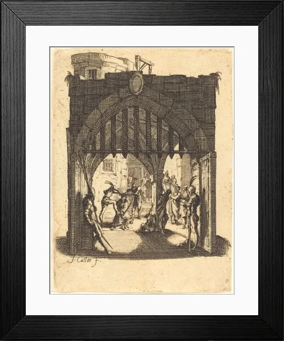 Framed Print : The Crowning with Thorns, c. 1624 / 1625. Creator: Jacques Callot Framed Print : The Crowning with Thorns, c. 1624 / 1625. Creator: Jacques Callot