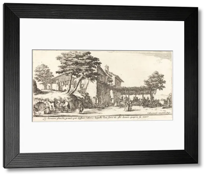 Framed Print : The Little Trellis, 1635. Creator: Jacques Callot Framed Print : The Little Trellis, 1635. Creator: Jacques Callot