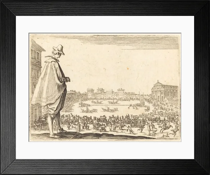 Framed Print : Piazza Santa Maria Novella, Florence, c. 1622. Creator: Jacques Callot Framed Print : Piazza Santa Maria Novella, Florence, c. 1622. Creator: Jacques Callot