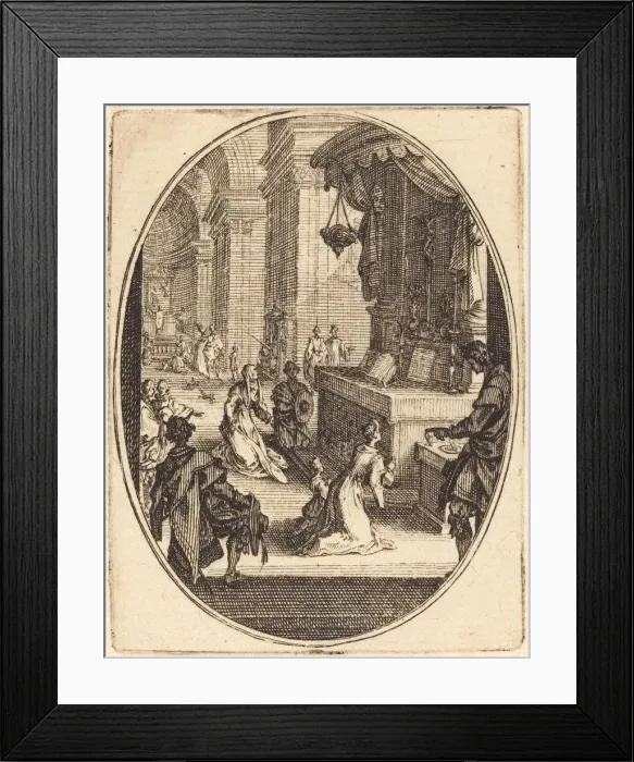 Framed Print : The Cult of God, probably 1627. Creator: Jacques Callot Framed Print : The Cult of God, probably 1627. Creator: Jacques Callot