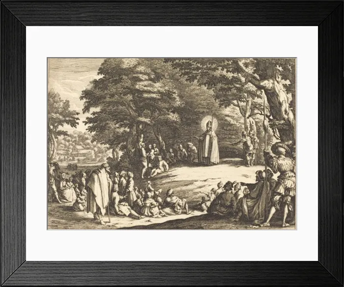 Framed Print : Saint Amond, 1621. Creator: Jacques Callot Framed Print : Saint Amond, 1621. Creator: Jacques Callot