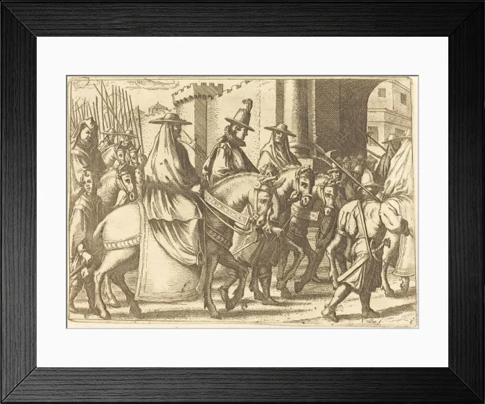 Framed Print : Entry Into the Town of Ferrara, 1612. Creator: Jacques Callot Framed Print : Entry Into the Town of Ferrara, 1612. Creator: Jacques Callot