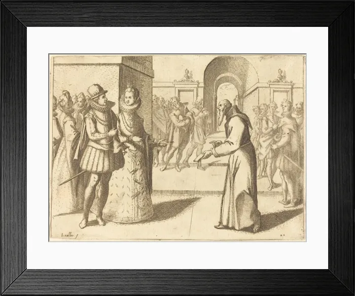 Framed Print : A Capucio Bringing Thanks of the King of Bavaria, 1612. Creator: Jacques Callot Framed Print : A Capucio Bringing Thanks of the King of Bavaria, 1612. Creator: Jacques Callot