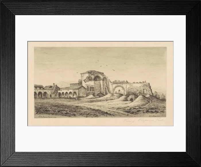 Framed Print : Mission San Juan Capistrano, 1883. Creator: Henry Chapman Ford Framed Print : Mission San Juan Capistrano, 1883. Creator: Henry Chapman Ford