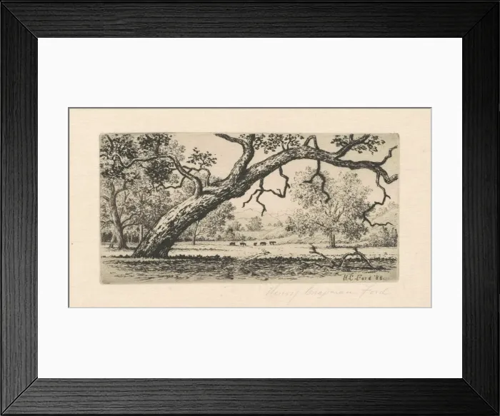 Framed Print : California Landscape, 1888. Creator: Henry Chapman Ford Framed Print : California Landscape, 1888. Creator: Henry Chapman Ford
