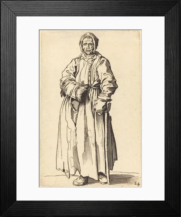 Framed Print : One-Eyed Woman. Creator: Unknown Framed Print : One-Eyed Woman. Creator: Unknown