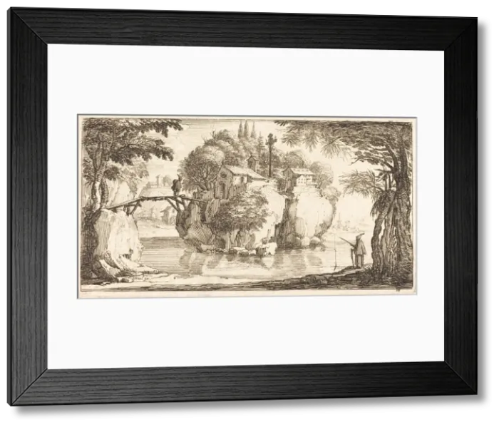 Framed Print : Landscape, in or after 1635. Creator: Unknown Framed Print : Landscape, in or after 1635. Creator: Unknown