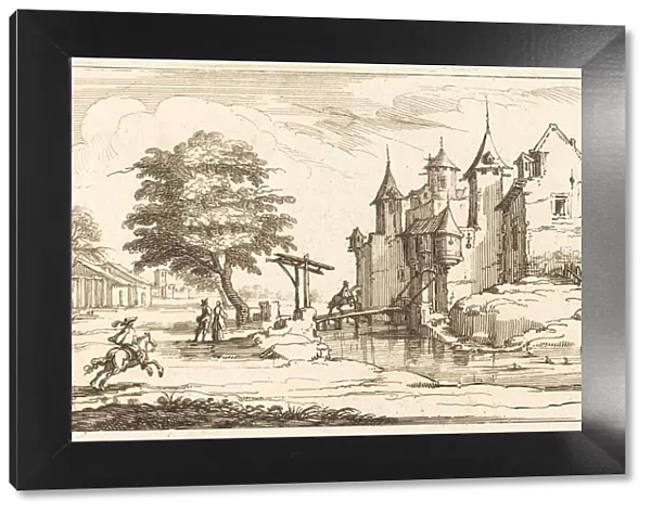 Chateau with a Drawbridge, 1635 or after. Creator: Unknown