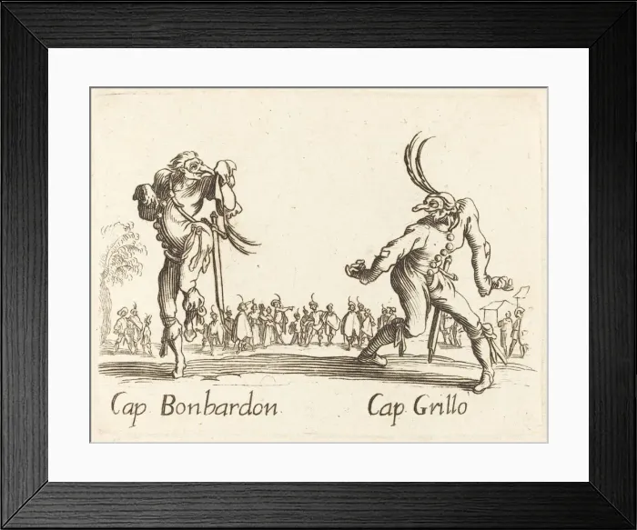 Framed Print : Cap. Bonbardon and Cap. Grillo. Creator: Unknown Framed Print : Cap. Bonbardon and Cap. Grillo. Creator: Unknown