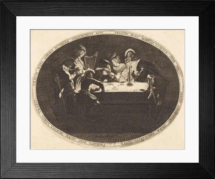 Framed Print : The Card Players. Creator: Unknown Framed Print : The Card Players. Creator: Unknown