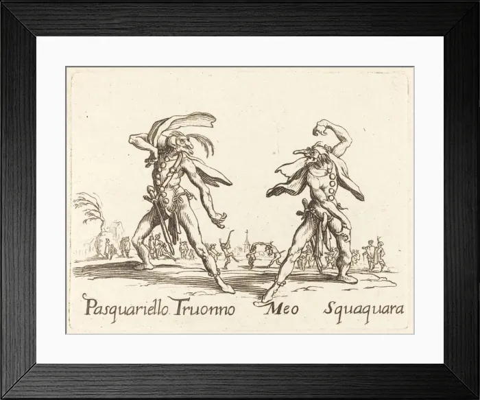 Framed Print : Pasquariello Truonno and Meo Squaquara. Creator: Unknown Framed Print : Pasquariello Truonno and Meo Squaquara. Creator: Unknown