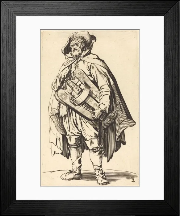 Framed Print : The Hurdy-Gurdy Player. Creator: Unknown Framed Print : The Hurdy-Gurdy Player. Creator: Unknown