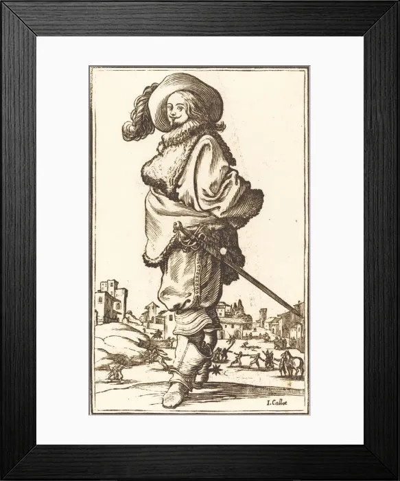 Framed Print : Noble Man with Fur Plastron. Creator: Unknown Framed Print : Noble Man with Fur Plastron. Creator: Unknown