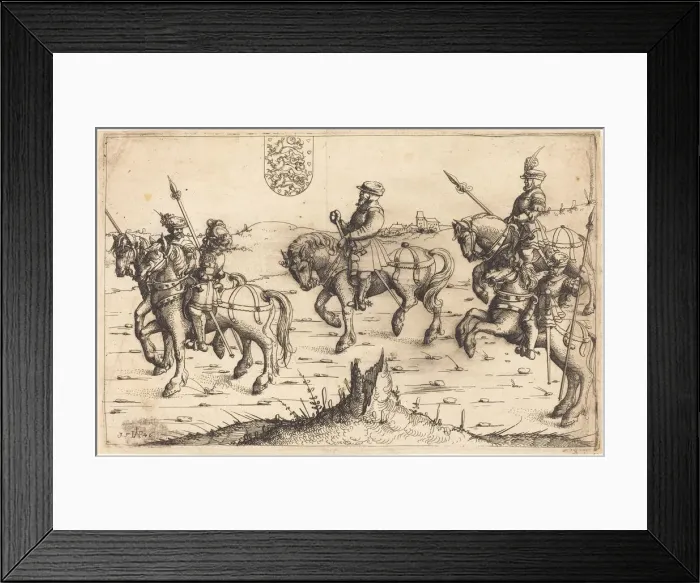 Framed Print : Herbersteins Journey to Denmark, 1546. Creator: Augustin Hirschvogel Framed Print : Herbersteins Journey to Denmark, 1546. Creator: Augustin Hirschvogel