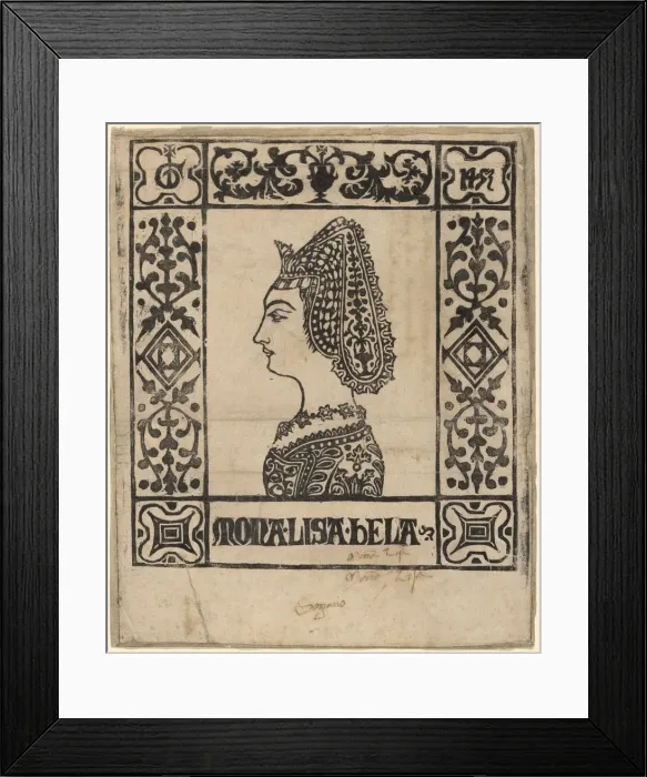Framed Print : Mona Lisa Bela, c. 1460. Creator: Unknown Framed Print : Mona Lisa Bela, c. 1460. Creator: Unknown