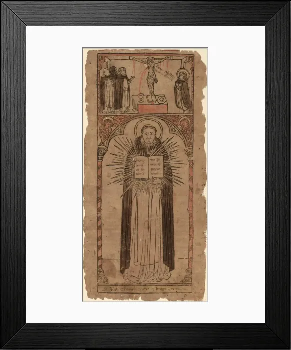 Framed Print : Saint Thomas Aquinas, c. 1450. Creator: Unknown Framed Print : Saint Thomas Aquinas, c. 1450. Creator: Unknown