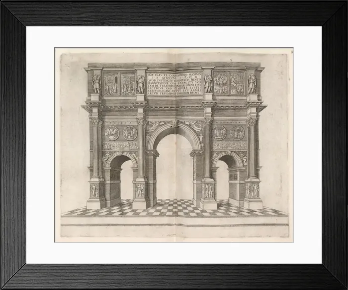 Framed Print : Arch of Constantine. Creator: Unknown Framed Print : Arch of Constantine. Creator: Unknown
