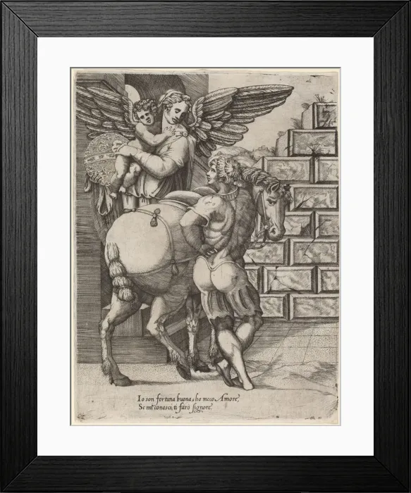 Framed Print : Allegory of Fortune. Creator: Unknown Framed Print : Allegory of Fortune. Creator: Unknown