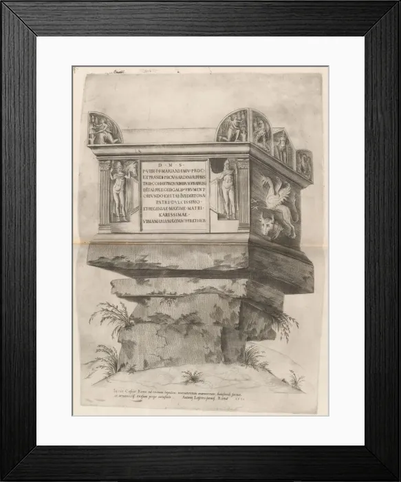 Framed Print : Tomb of Nero, 1551. Creator: Unknown Framed Print : Tomb of Nero, 1551. Creator: Unknown