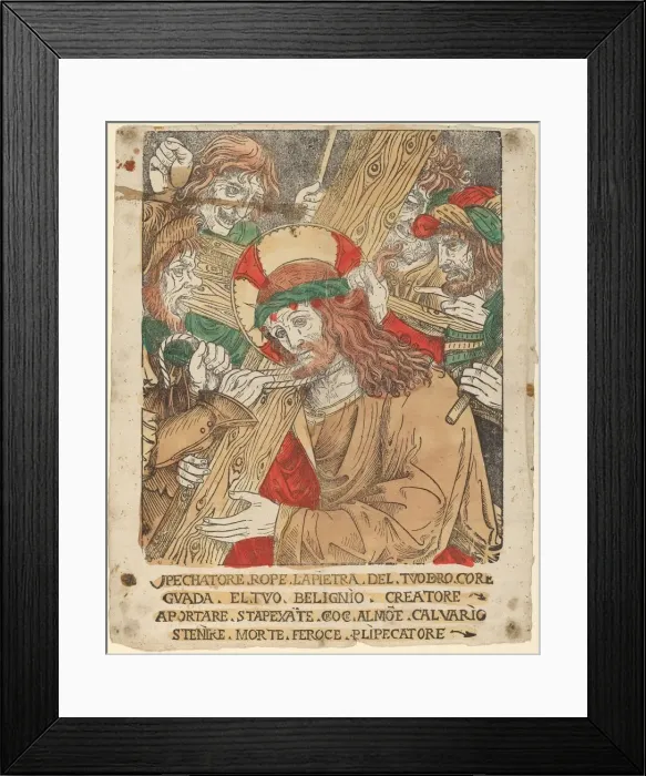 Framed Print : Christ Carrying the Cross, 1510 / 1525. Creator: Unknown Framed Print : Christ Carrying the Cross, 1510 / 1525. Creator: Unknown