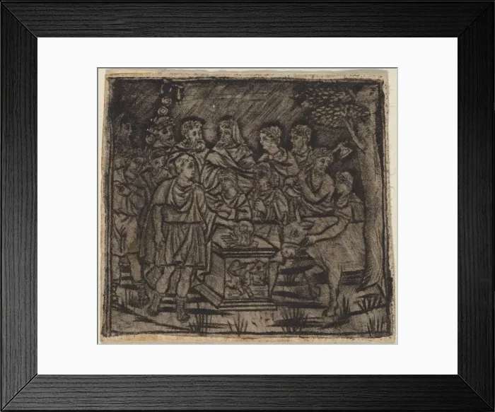 Framed Print : Sacrifice, c. 1510 / 1530. Creator: Unknown Framed Print : Sacrifice, c. 1510 / 1530. Creator: Unknown