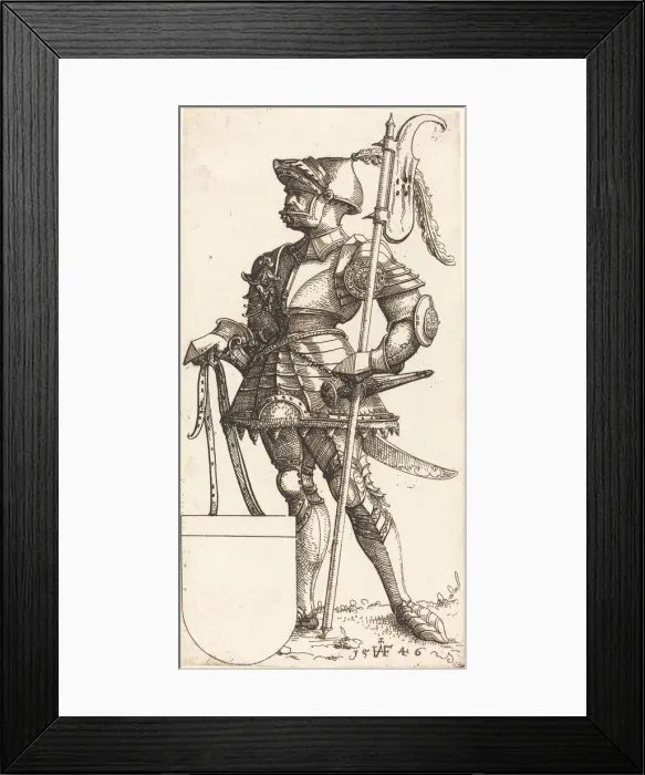 Framed Print : Christian II of Denmark, 1546. Creator: Augustin Hirschvogel Framed Print : Christian II of Denmark, 1546. Creator: Augustin Hirschvogel
