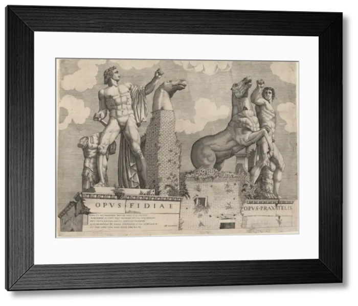 Framed Print : Opus Filiae... Opus Praxitelis, before 1546. Creator: Unknown