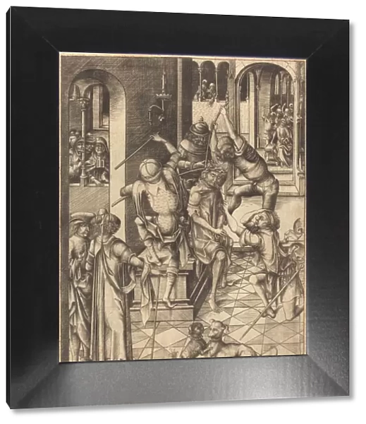 The Crowning with Thorns, c. 1480. Creator: Israhel van Meckenem