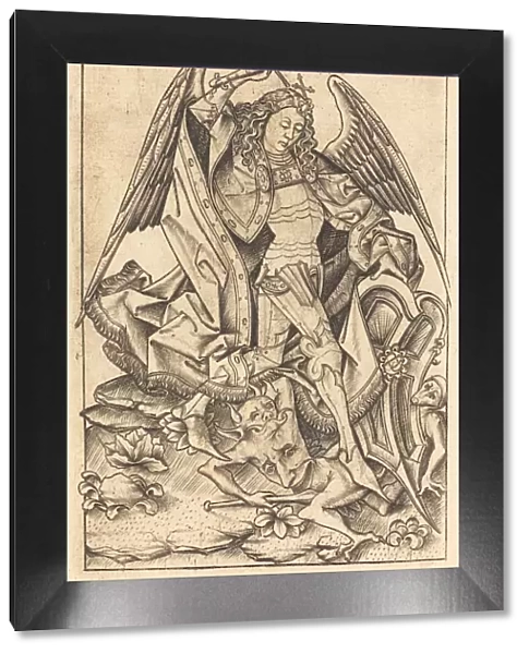 Saint Michael, c. 1470  /  1480. Creator: Israhel van Meckenem