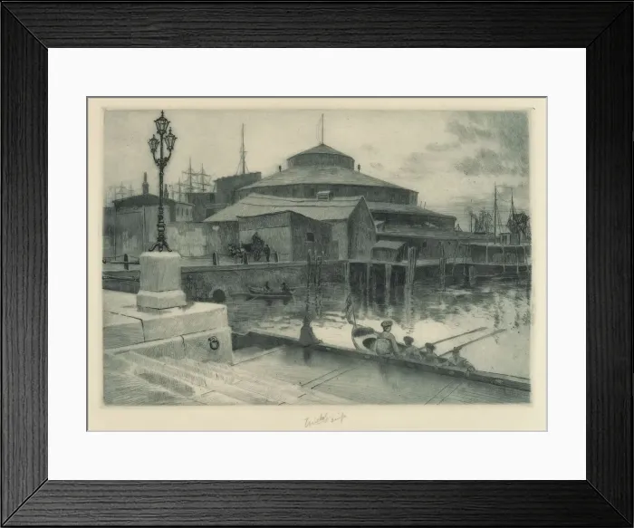 Framed Print : Castle Garden. Creator: Charles Frederick William Mielatz Framed Print : Castle Garden. Creator: Charles Frederick William Mielatz