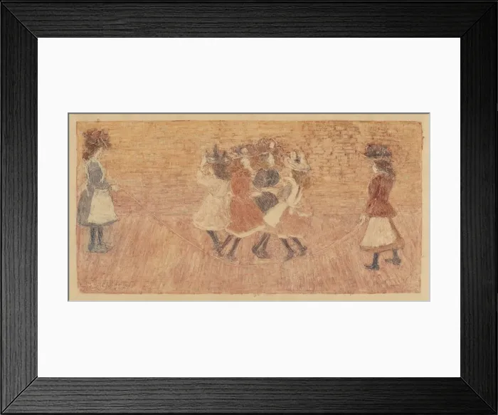Framed Print : Skipping Rope, 1892 / 1895. Creator: Maurice Brazil Prendergast Framed Print : Skipping Rope, 1892 / 1895. Creator: Maurice Brazil Prendergast
