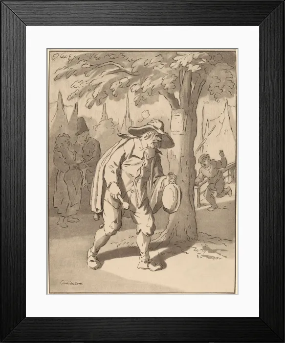Framed Print : Town Crier, 1776, published 1777. Creator: Bernhard Schreuder Framed Print : Town Crier, 1776, published 1777. Creator: Bernhard Schreuder